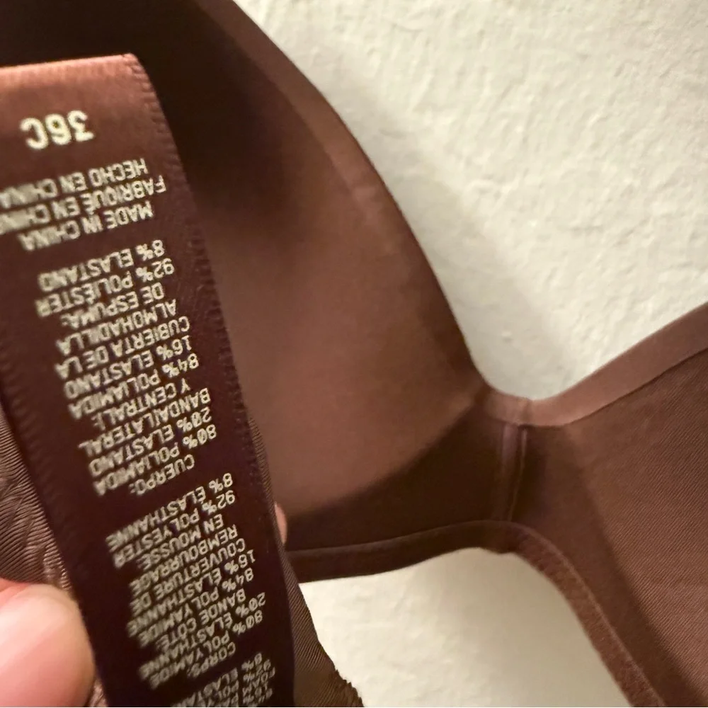 NWT Skims Wireless Form T-Shirt Bra in Cocoa - Size 36C - Picture 12 of 12